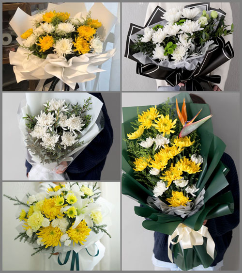 山东莱芜莱城区苗山镇常庄村白事花束代送